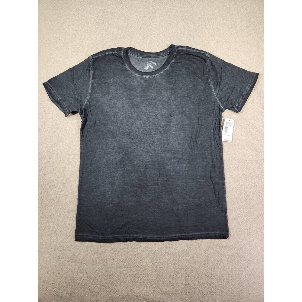 Fission Shirt Mens Large L Gray Stretch Cotton Blend Pullover Crew Neck NWT A6